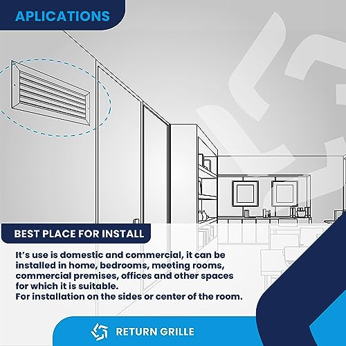 Aluminum Vent Duct Cover. Return Grille HVAC Ceiling/Sidewall Grille. White. Easy Air Flow. Gable Vents. (See descriptions for Details).